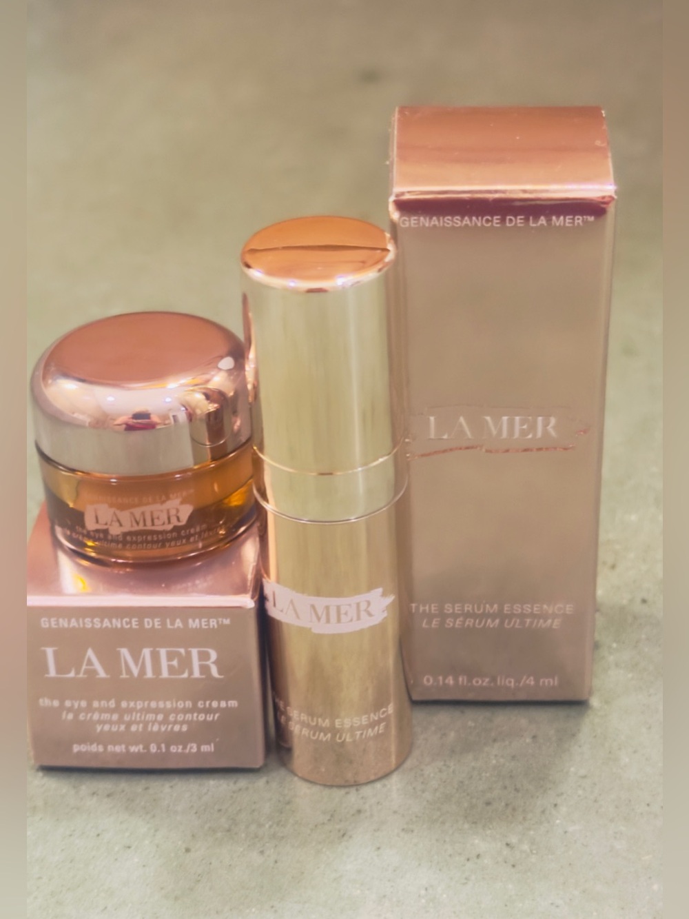 La Mer Eye & Serum Duo - Rose Gold and Gold Finish